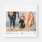 ミニマモダンリシンプルカスタムの家族の写真 マグネット (正面)