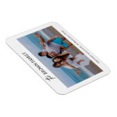 ミニマモダンリシンプルカスタムの家族の写真 マグネット (右側)