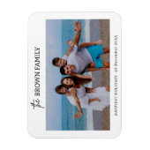 ミニマモダンリシンプルカスタムの家族の写真 マグネット (縦)