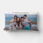 ミニマモダンリシンプルカスタムの家族の写真 ランバークッション (正面)