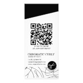 ミニマモダンリシンプルズムの黒線と白線 ラックカード (正面)