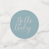 ミニマモダンリシンプルーかわいい赤ちゃんシャワー コンフェッティ (スモール正面)