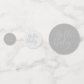 ミニマモダンリシンプルーかわいい赤ちゃんシャワー コンフェッティ (裏面)