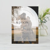 ミニマモダンリシンプル素朴の写真Arch's 結婚. 招待状 (スタンド正面)