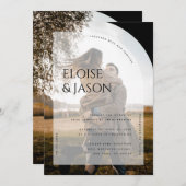 ミニマモダンリシンプル素朴の写真Arch's 結婚. 招待状 (正面/裏面)