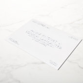 ミニマモダンリシンプル結婚お洒落魅力的 箔招待状 (回転した状態)