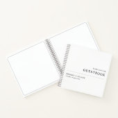 ミニマモダンリシンプル結婚のゲストブック ノートブック (内部)