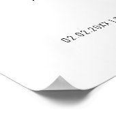 ミニマモダンリシンプル結婚の歓迎サイン ポスター (角)