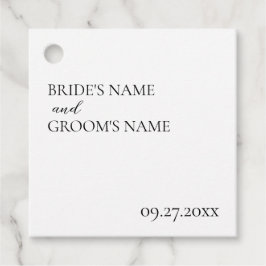 ミニマモダンリシンプル結婚座席表 フェイバータグ