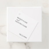 ミニマモダンリシンプル結婚座席表 フェイバータグ (インサイチュ)