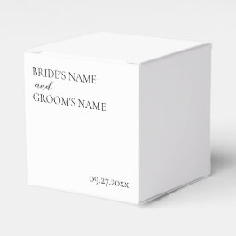 ミニマモダンリシンプル結婚座席表 フェイバーボックス