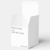 ミニマモダンリシンプル結婚座席表 フェイバーボックス (オープン)