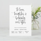 ミニマモダンリシンプルQRコード結婚写真 招待状 (スタンド正面)