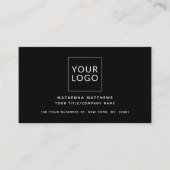 ミニマモダンリスカスタムトのロゴのソーシャルメディアアイコン 名刺 (正面)