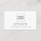 ミニマモダンリスカスタムトのロゴのソーシャルメディアアイコン 名刺 (正面)