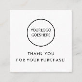 ミニマモダンリストありがとう社会QRコード 割引カード (正面)