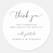 ミニマモダンリストありがとう ラウンドシール (正面)