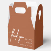 ミニマモダンリストありが結婚とテラコッタ フェイバーボックス (オープン)