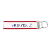 ミニマモダンリストいかり赤と青 | リストバンドキーホルダー (鍵右)