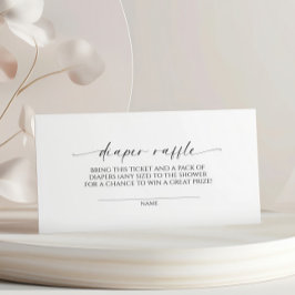 ミニマモダンリストおむつラッフル エンクロージャーカード