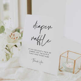 ミニマモダンリストおむつラッフル 台座サイン