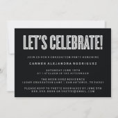 ミニマモダンリストおめでとう卒業招待状 招待状 (裏面)