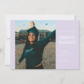 ミニマモダンリストおめでとう卒業招待状 招待状 (正面)