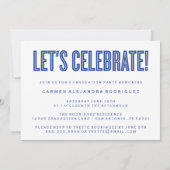 ミニマモダンリストおめでとう卒業招待状 招待状 (裏面)