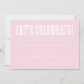 ミニマモダンリストおめでとう卒業招待状 招待状 (裏面)