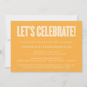 ミニマモダンリストおめでとう卒業招待状 招待状 (裏面)