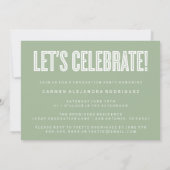 ミニマモダンリストおめでとう卒業招待状 招待状 (裏面)