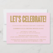 ミニマモダンリストおめでとう卒業招待状 招待状 (裏面)