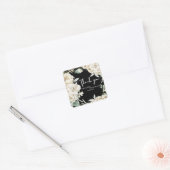 ミニマモダンリストお願い結婚だ スクエアシール (封筒)