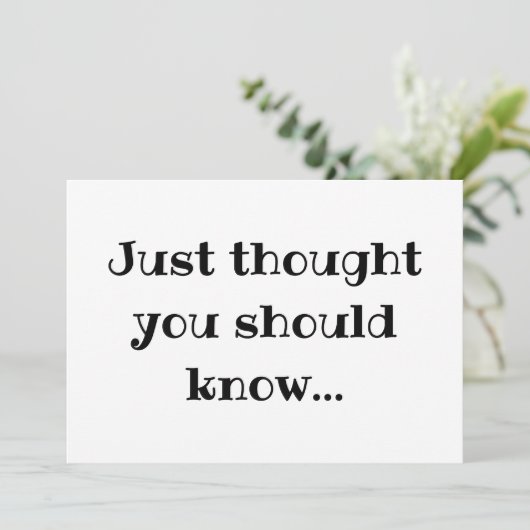 ミニマモダンリストかわいい妊娠告知カード 案内状 (スタンド正面)