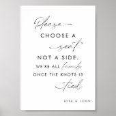 ミニマモダンリストがサイドではなくシートを選結婚択 ポスター (正面)