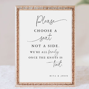 ミニマモダンリストがサイドではなくシートを選結婚択 ポスター