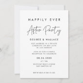 ミニマモダンリストがパーティー後ずっと楽しく 招待状 (正面)