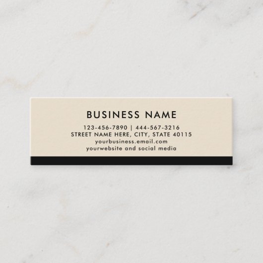 ミニマモダンリストが友人の紹介を参照 スキニー名刺 (正面)