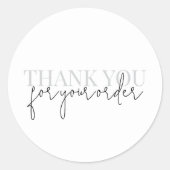 ミニマモダンリストご注文ありがとうございます ラウンドシール (正面)