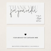 ミニマモダンリストご注文いただきありがとうございます (正面&裏面)