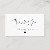 ミニマモダンリストご注文カードありがとうございます 名刺 (正面)