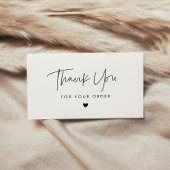 ミニマモダンリストご注文カードありがとうございます 名刺