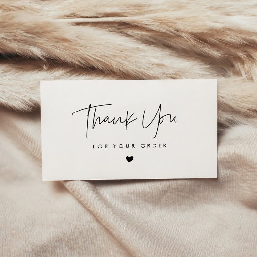 ミニマモダンリストご注文カードありがとうございます 名刺