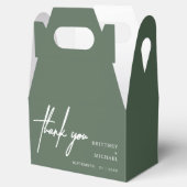 ミニマモダンリストさん結婚Sage Green フェイバーボックス (オープン)