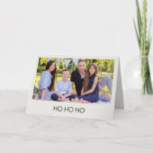 ミニマモダンリストのアラバスター「HO HO HO」写真 シーズンカード (正面)