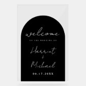 ミニマモダンリストのア結婚ーチ アクリルサイン (正面)