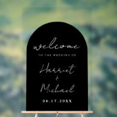 ミニマモダンリストのア結婚ーチ アクリルサイン (ニュートラル)