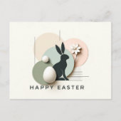 ミニマモダンリストのイースター葉書 ポストカード (正面)