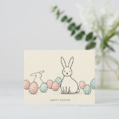 ミニマモダンリストのイースター葉書 ポストカード (スタンド正面)