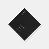 ミニマモダンリストのエレガントな結婚式 スタンダードカクテルナプキン (角)